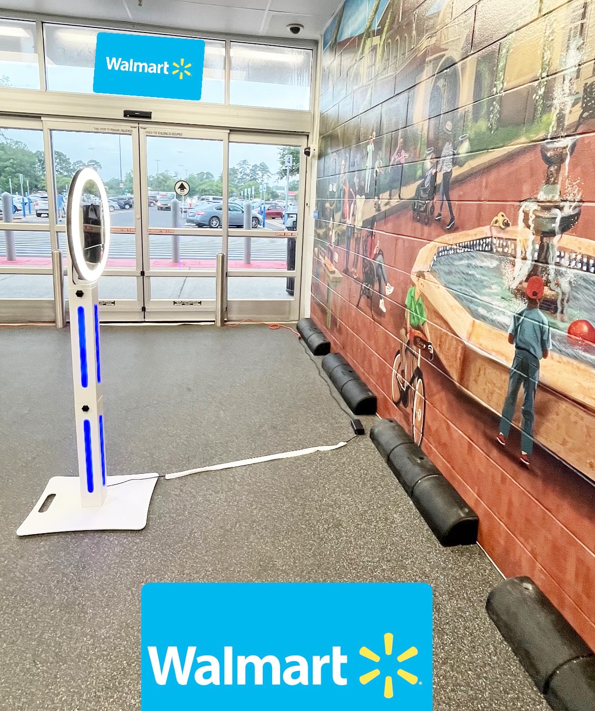 Photo booth setup at Baton Rouge event venue